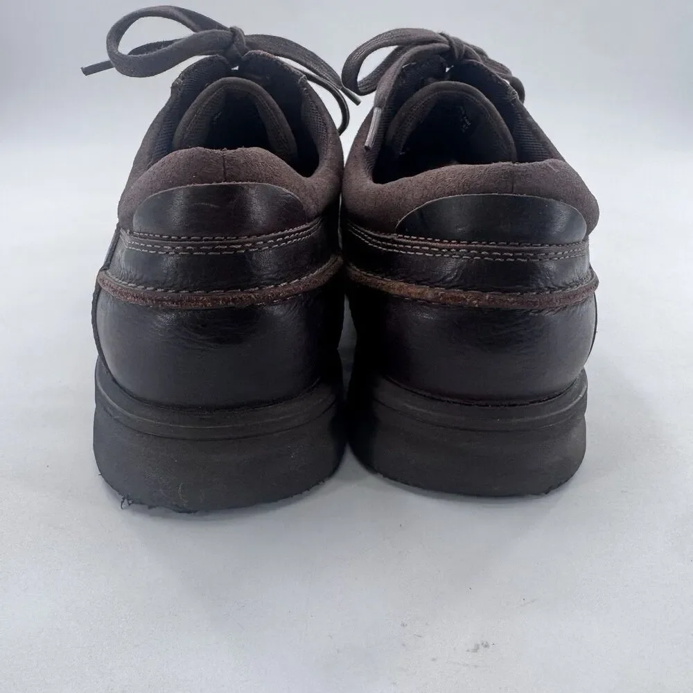 Clarks Leather Lace Up Bicycle Toe Comfort Shoe Mens Size 14 Fast Shipping